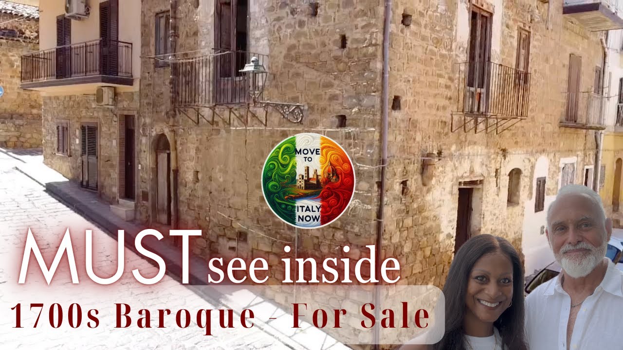 1700s Stone House in Santo Stefano di Camastra, Sicily: Walkable Village Life & Sea View Potential