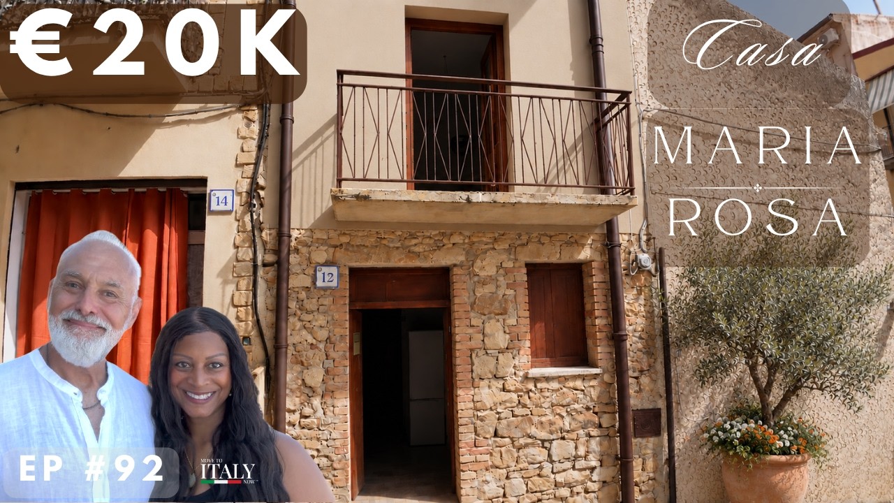 €20K Stone Fixer-Upper in Tusa, Sicily: Barrel Ceilings and a Sea View Roof Terrace